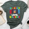 3Rd Grade Level Unlocked Back To School First Day Gamer Boys Unisex T-shirt Cotton Tee