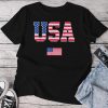 4Th Of July Usa Patriotic Us American Flag Men Unisex T-shirt Cotton Tee
