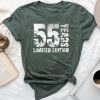 55 Years Old 55 Birthday For Unisex T-shirt Cotton Tee
