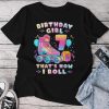 7Th Birthday Girl 7 Years Roller Skates Number 7 Unisex T-shirt Cotton Tee