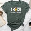 Abcd Rock Student Teacher Back To School First Day Of School Unisex T-shirt Cotton Tee