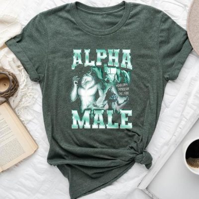 Alpha Male Wolf Meme Unisex T-shirt Cotton Tee