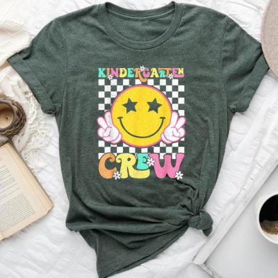 Back To School Kindergarten Crew Kinder Teacher Unisex T-shirt Cotton Tee