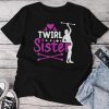 Baton Twirling Twirl Sister Baton Twirler Unisex T-shirt Cotton Tee