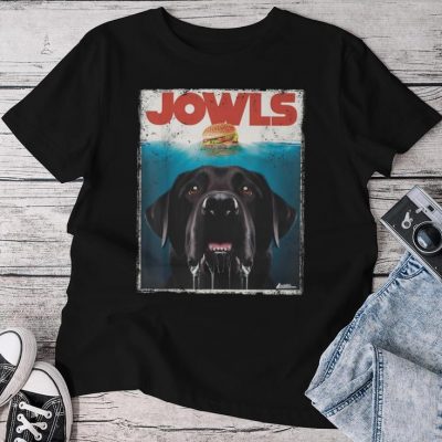 Black Lab Jowls Labrador Retriever Mom Top Dad Unisex T-shirt Cotton Tee