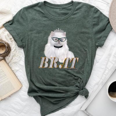 Boujee Brat Cat Girl Unisex T-shirt Cotton Tee