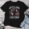 Cane Corso Just A Girl Who Loves Her Cane Corsos Dog Unisex T-shirt Cotton Tee