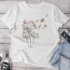 Cat Cat For Girls Cute Dandelion Flower Unisex T-shirt Cotton Tee