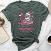 Christmas In July Summer Santa Flamingo Sleigh Xmas Unisex T-shirt Cotton Tee