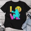 Cute I Love Softball- Catcher N Girl Unisex T-shirt Cotton Tee