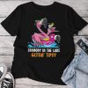 Errbody In The Lake Gettin' Tipsy Summer Flamingo Beach Life Unisex T-shirt Cotton Tee