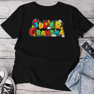 Gamer Super Grandma Family Matching Game Super Grandma Unisex T-shirt Cotton Tee