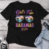 Girls Trip Bahamas 2024 Leopard Sunglasses Beach Vacation Unisex T-shirt Cotton Tee