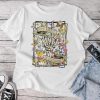 Good Energy Is Contagious Floral Flower Skeleton Hand Unisex T-shirt Cotton Tee
