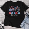 Groovy Ortho Squad Usa Flag Ortho Nurse 4Th Of July Unisex T-shirt Cotton Tee