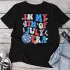 In My 4Th Of July Era Disco Firecrackers Groovy 4Th Of July Unisex T-shirt Cotton Tee