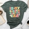 In My Kindergarten Era Groovy Kindergarten Back To School Unisex T-shirt Cotton Tee