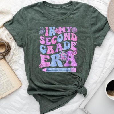 In My Second Grade Era 2Nd Grade First Day Of School Girls Unisex T-shirt Cotton Tee