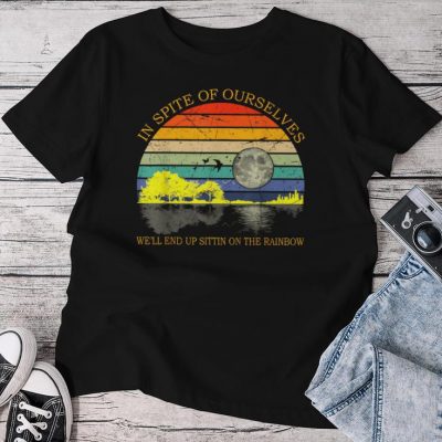 In Spite Of Ourselves Sittin On The Rainbow Retro Unisex T-shirt Cotton Tee