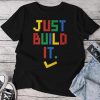 Just Build It Master Builder Building Block Boys Girls Unisex T-shirt Cotton Tee