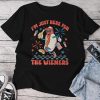 Just Here For The Wieners 4Th Of July Patriotic Unisex T-shirt Cotton Tee