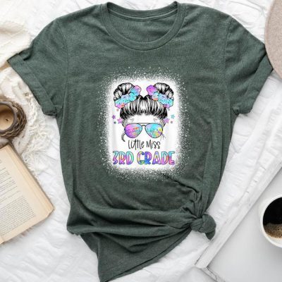 Little Miss 3Rd Grade First Day Of School Third Grade Girls Unisex T-shirt Cotton Tee