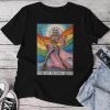 Long Live The Drag Queen Tarot Card Skeleton Lgbt Gay Unisex T-shirt Cotton Tee