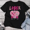 Loser Lover Pink Drip Heart Matching Outfit Unisex T-shirt Cotton Tee