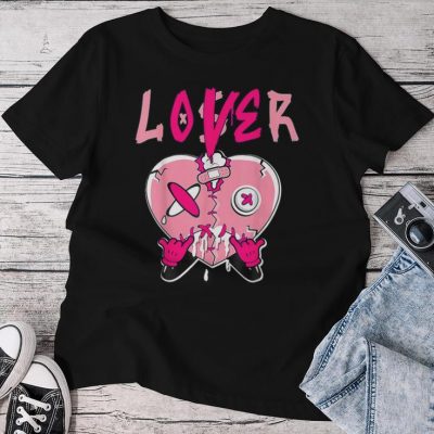 Loser Lover Pink Drip Heart Matching Outfit Unisex T-shirt Cotton Tee