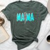 Mama Lightning Checkered Mother's Day For Mom Unisex T-shirt Cotton Tee