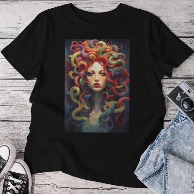 Medusa Goddess Myth Gorgon Greek Mythology Unisex T-shirt Cotton Tee