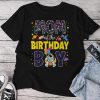 Mom Of The Birthday Boy Mother 2Nd Outer Space Outfit Party Unisex T-shirt Cotton Tee