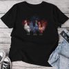 Patriotic Usa Chicken Usa Hen 4Th Of July For Unisex T-shirt Cotton Tee