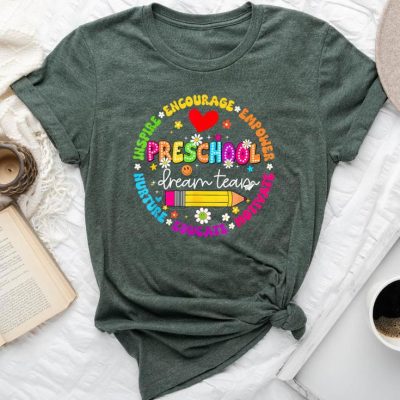 Preschool Dream Team Back To School For Teacher Students Unisex T-shirt Cotton Tee