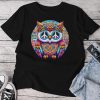 Psychedelic Peace Owl Love Colorful Harmony Unity Positivity Unisex T-shirt Cotton Tee