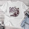 Raccoon Meme Cute But Feral Trash Panda Retro Unisex T-shirt Cotton Tee