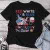 Red White And Blue Oncology Nurse Crew Patients 4Th July Day Unisex T-shirt Cotton Tee