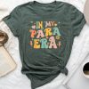 Retro Groovy In My Para Era Paraprofessional Paraeducator Unisex T-shirt Cotton Tee