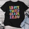 Retro Groovy In My Third Grade Era First Day Back To School Unisex T-shirt Cotton Tee