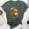 Rubber Duck Disco Dancing Disco Ball Music Rubber Duckie Unisex T-shirt Cotton Tee