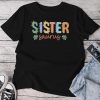 Sister Saurus Dad Dinosaur Birthday Family Matching Unisex T-shirt Cotton Tee