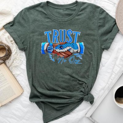 Snake Trust No One Military Blue 4S Matching For Unisex T-shirt Cotton Tee