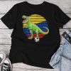 Soccer Dinosaur Trex Colombia Flag Boys Girls Toddler Unisex T-shirt Cotton Tee