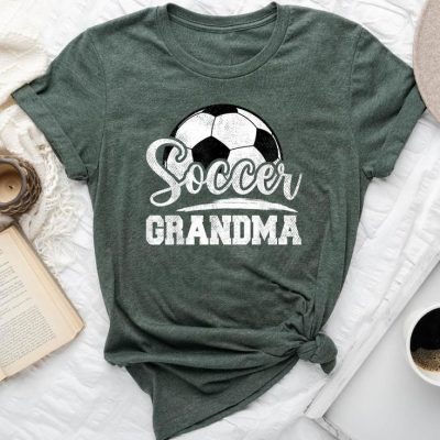 Soccer Grandma Soccer Player Game Day Mother's Day Unisex T-shirt Cotton Tee