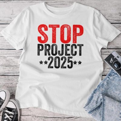 Stop Project 2025 Unisex T-shirt Cotton Tee