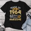 Sunflower 60Th Birthday For Women Floral Best Of 1964 Unisex T-shirt Cotton Tee