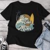 The Rad Mom Big One Surf Birthday Decorations For Mama Mommy Unisex T-shirt Cotton Tee