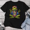 Tie-Dye Frog Peace Sign 60S 70S Hippie Unisex T-shirt Cotton Tee