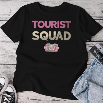 Tourist Squad Camera Girl Women-Souvenir Vacation Travel Unisex T-shirt Cotton Tee
