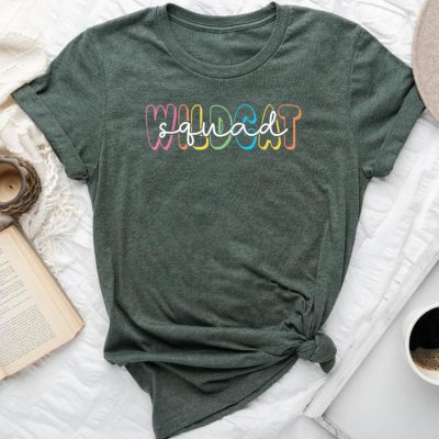 Wildcat Squad Back To School Teacher School Staff Unisex T-shirt Cotton Tee